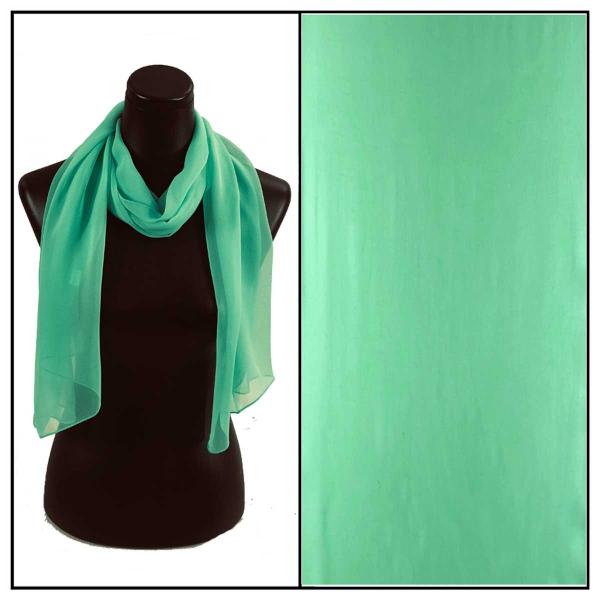 Wholesale Silky Dress Scarves - 1909 S30 Solid Mint - 