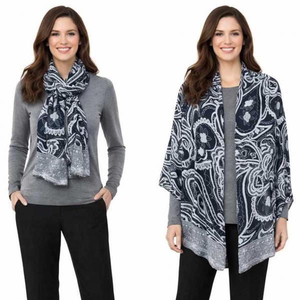 Butter Soft Shawls - 4360/4345 - 4345 - Black Multi 30 Butter Soft Shawls - 4360/4345 4345 - Black Multi - 30