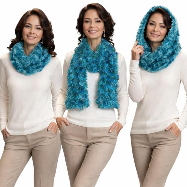 195 - Boutique Edition Magic Scarves - Multi Turquoise-Blue Boutique Edition Magic Scarf 195 - Boutique Edition Magic Scarves Multi Turquoise-Blue Boutique Edition Magic Scarf -
