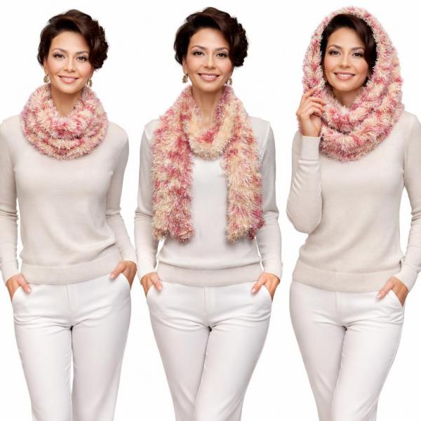195 - Boutique Edition Magic Scarves - Champagne-Strawberry Splash Boutique Edition Magic Scarf 195 - Boutique Edition Magic Scarves Champagne-Strawberry Splash Boutique Edition Magic Scarf -