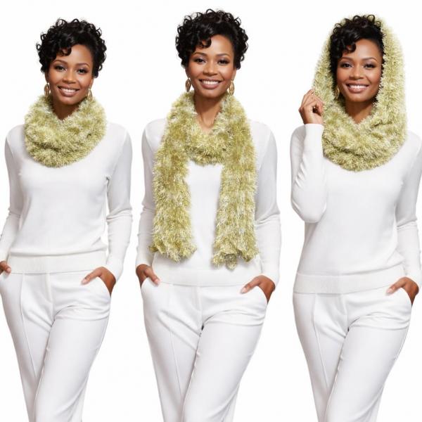195 - Boutique Edition Magic Scarves - Green Apple-Ivory Splash Boutique Edition Magic Scarf 195 - Boutique Edition Magic Scarves Green Apple-Ivory Splash Boutique Edition Magic Scarf -