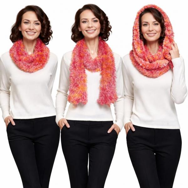 195 - Boutique Edition Magic Scarves - Hot Pink-Orange Splash Boutique Edition Magic Scarf 195 - Boutique Edition Magic Scarves Hot Pink-Orange Splash Boutique Edition Magic Scarf -