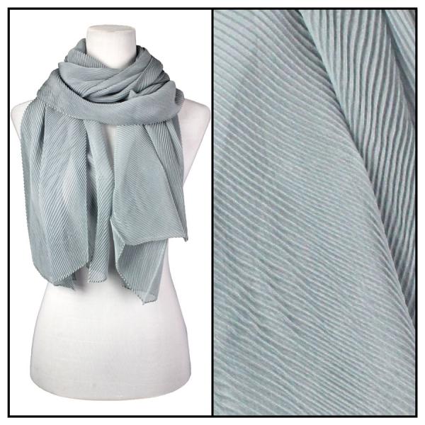 Wholesale 1975 - Pleated Scarves Silver - 