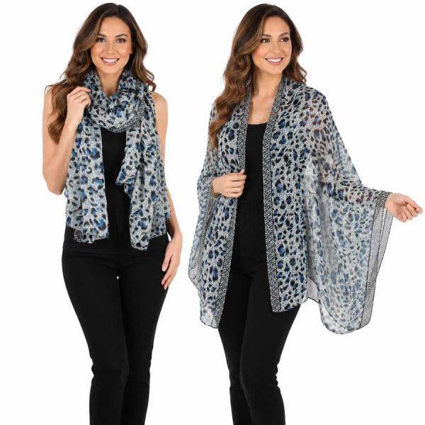 2091 - Light Weight Animal Print Shawls - 1004 - Blue<br>
Animal Print Shawl 40 2091 - Light Weight Animal Print Shawls 1004 - Blue<br>
Animal Print Shawl - 40