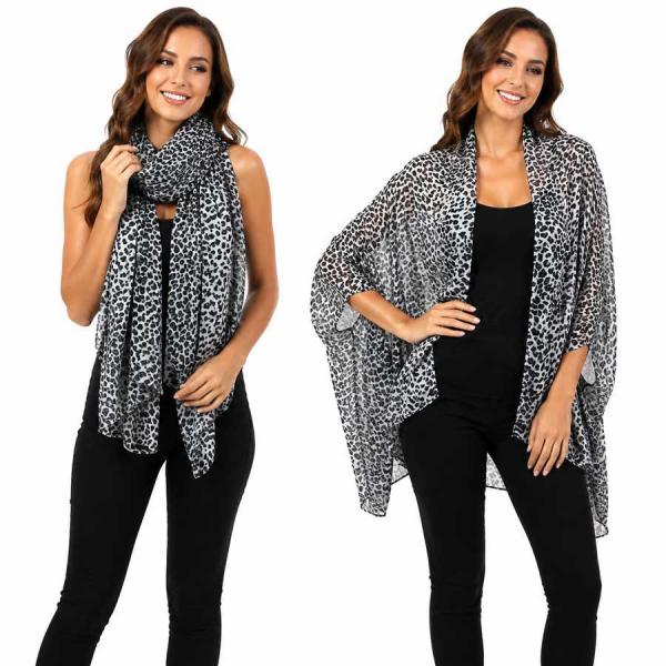 2091 - Light Weight Animal Print Shawls - 4123 - Black<br>
Leopard Print Shawl 32 2091 - Light Weight Animal Print Shawls 4123 - Black<br>
Leopard Print Shawl - 32