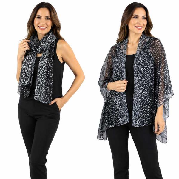 2091 - Light Weight Animal Print Shawls - 3063 - Black<br>
Dalmation Print Shawl 43 2091 - Light Weight Animal Print Shawls 3063 - Black<br>
Dalmation Print Shawl - 43