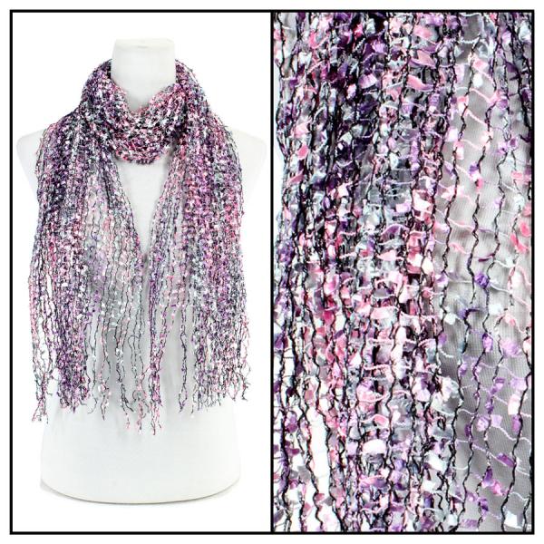 Wholesale 26791 - Confetti Scarves Purple-Pink - 