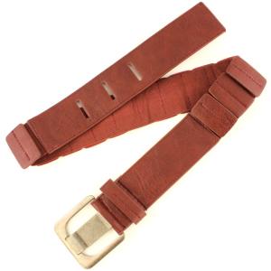 2276 Fashion Stretch Belts W8136 - Brick - One Size Fits (S-L)