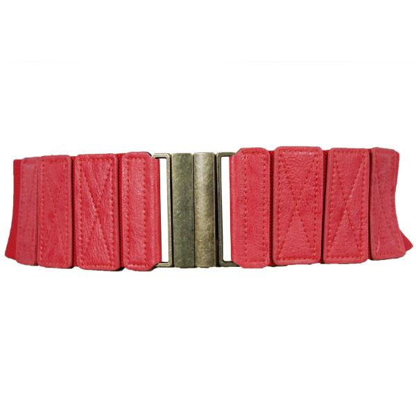 Wholesale 2276 Fashion Stretch Belts W8244 - Coral - One Size Fits (S-L)