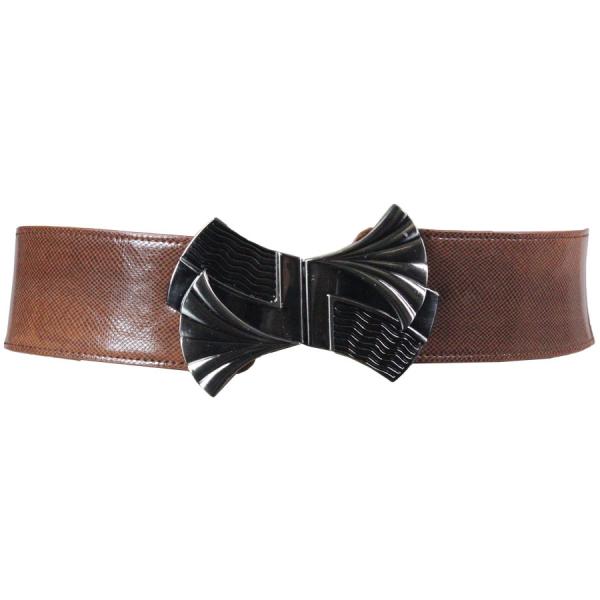 Wholesale 2276 Fashion Stretch Belts Y5135 - Camel - One Size Fits (S-L)