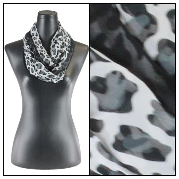 Wholesale 2282 - Silky Dress Infinities CH02<br>Cheetah - Black-White - 22