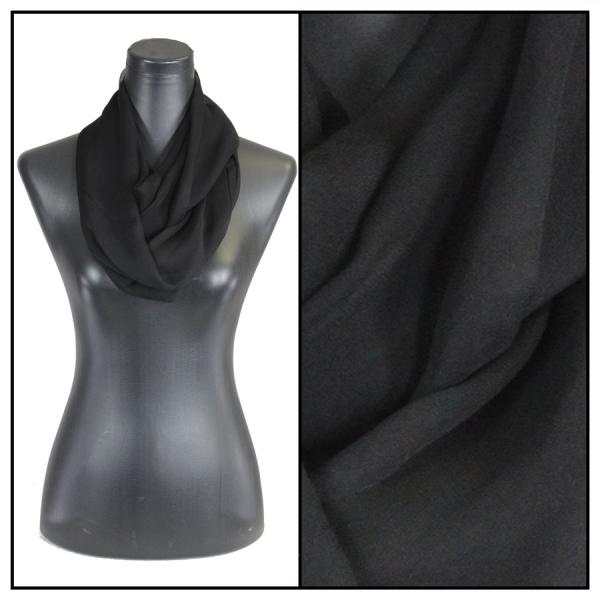 Wholesale 2282 - Silky Dress Infinities S01<br>Solid Black - 22