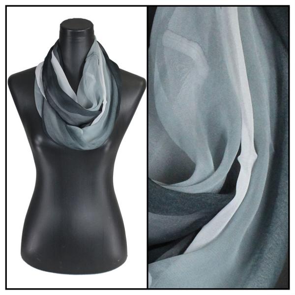 Wholesale 2508 - Jewelry Infinity Scarves TC01<br>Tri-Color - Black-Grey-White - 22