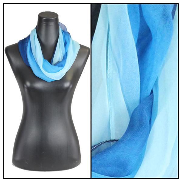Wholesale 2282 - Silky Dress Infinities TC03<br>Tri-Color - Blues - 22