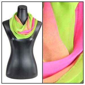 2282 - Silky Dress Infinities TC06<br>Tri-Color - Magenta-Mauve-Lime - 22