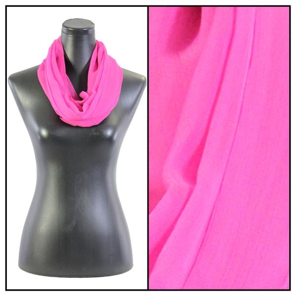 Wholesale Silky Dress Scarves - 1909 S12<br>Solid Magenta - 22