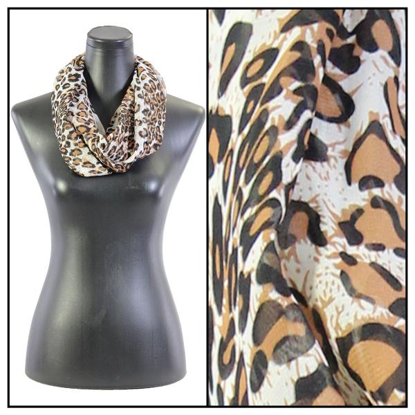 Wholesale 2282 - Silky Dress Infinities CH203<br>Cheetah 2 - White - 22