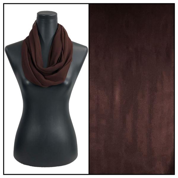 Wholesale 2282 - Silky Dress Infinities S24<br>Solid Dark Brown - 22