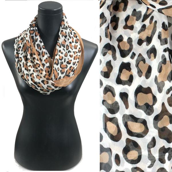 Wholesale 2282 - Silky Dress Infinities CH04<br>Cheetah - Camel - 22