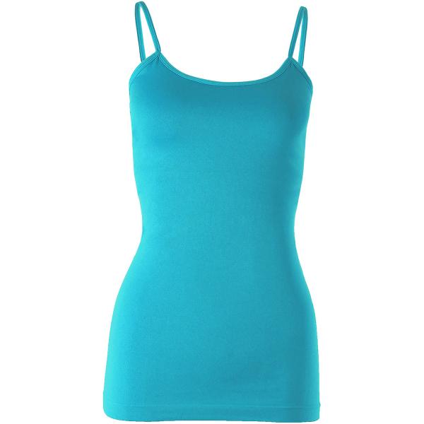 Wholesale 2441  - Magic Tummy Control SmoothWear Capris  Turquoise - One Size Fits Most