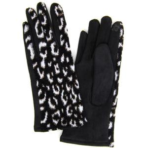 2390 - Touch Screen Smart Gloves LOG/218 - Black - One Size Fits Most