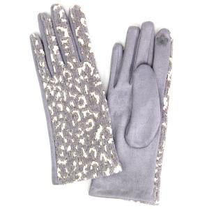 2390 - Touch Screen Smart Gloves LOG/218 - Grey - One Size Fits Most