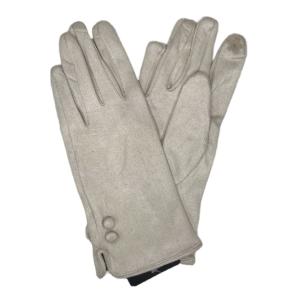 2390 - Touch Screen Smart Gloves SB1 - Off White <br>
Two Button Detail - One Size Fits Most