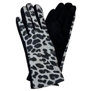 2390 - Touch Screen Smart Gloves Leopard Black/White<br>
Touch Screen Smart Gloves

 - One Size Fits Most