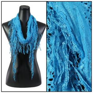 Wholesale 7776 - Victorian Lace Confetti Scarves Turquoise #9 - 