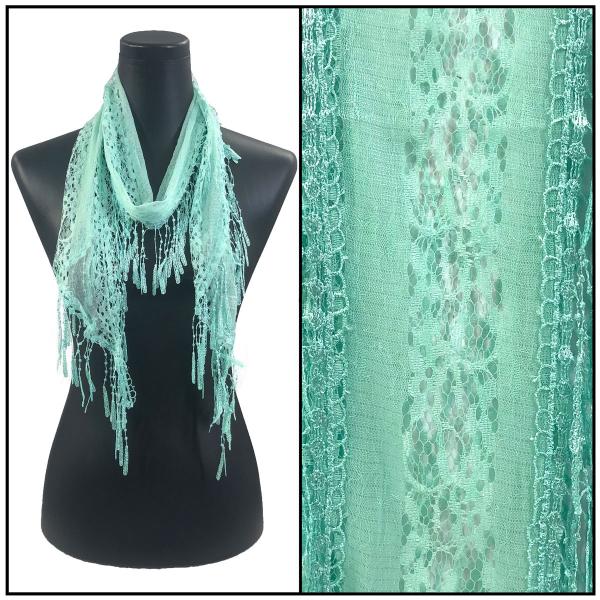 Wholesale 7776 - Victorian Lace Confetti Scarves Mint #44 - 