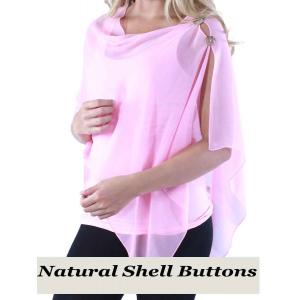 2451 - Silky Two Button Shawl  SBS-SRA Shell Buttons<br> Solid Raspberry - 