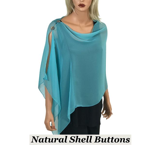 Wholesale 2451 - Silky Two Button Shawl  SBS-SJD Shell Buttons<br> Solid Jade - 