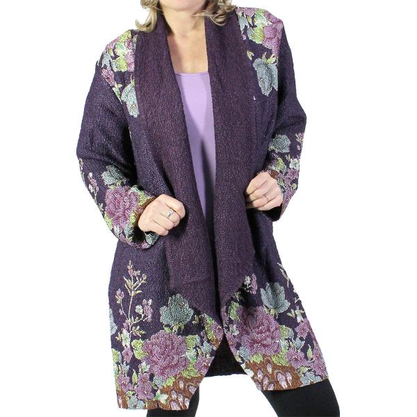 Wholesale 2693 - Art Crush Cardigans Prints - Woman Size P1050 - Purple Print<br>
Art Crush Cardigan - 