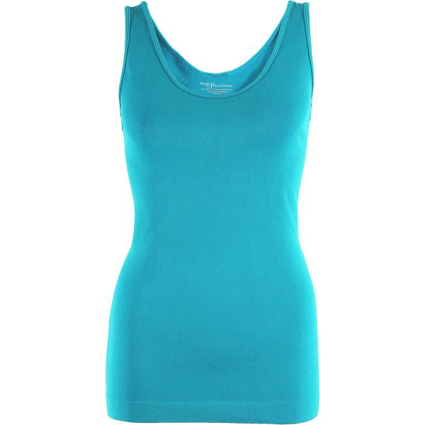 Wholesale 2441  - Magic Tummy Control SmoothWear Capris  Turquoise Tank - Slimming One Size Fits Most 