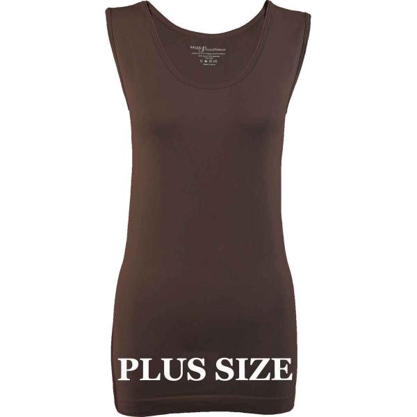Wholesale 8643 - Mid-Length Knit Tasseled Vests Espresso Plus - Slimming Plus Size Fits (L-2X) 