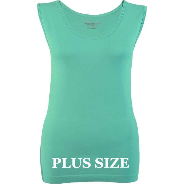 Wholesale 2477 - Magic Tummy Control SmoothWear Pants Mint Plus - Slimming Plus Size Fits (L-2X) 