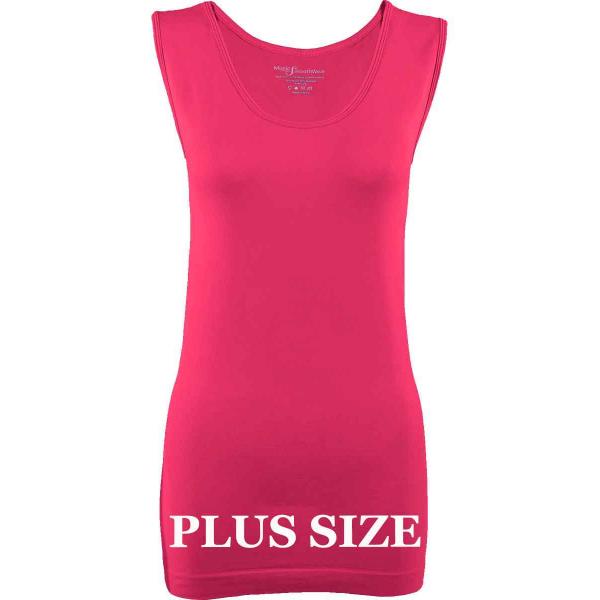 Wholesale 2820 - Magic SmoothWear 3/4 & Long Sleeve Fuchsia Plus - Slimming Plus Size Fits (L-2X) 