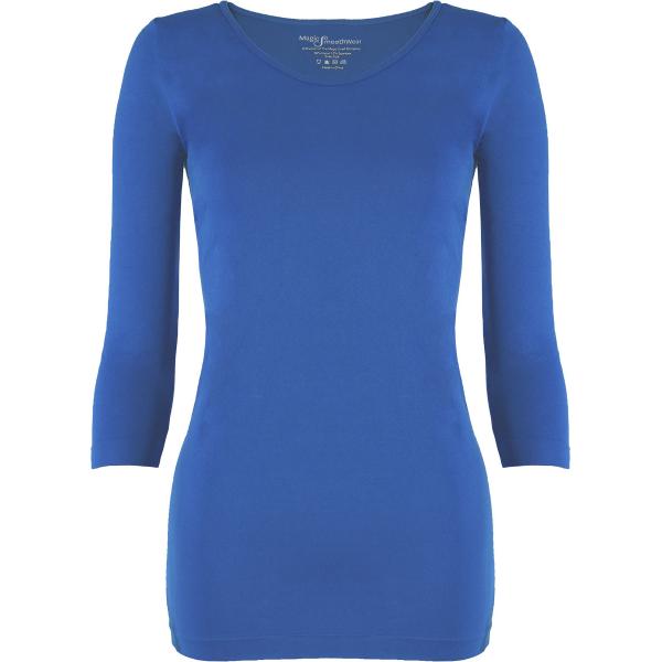 Wholesale 2820 - Magic SmoothWear 3/4 & Long Sleeve Blue - One Size Fits (S-XL) TQ
