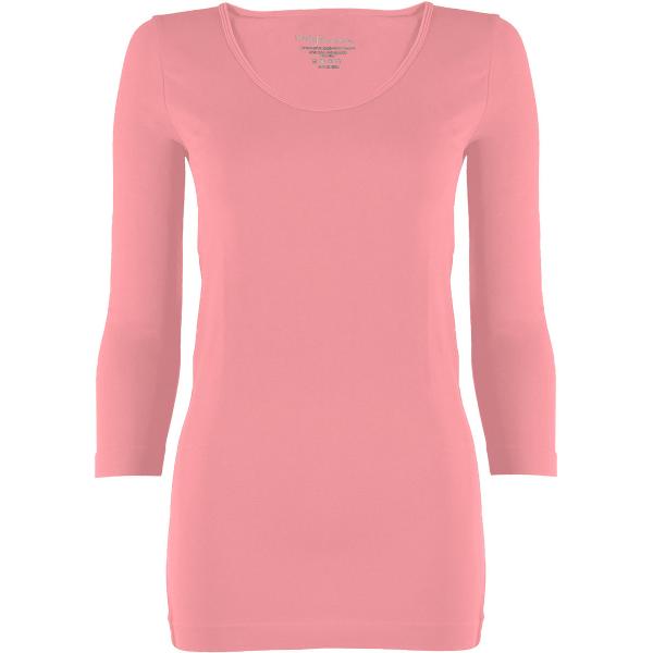 Wholesale 2820 - Magic SmoothWear 3/4 & Long Sleeve Light Pink - One Size Fits (S-XL) TQ