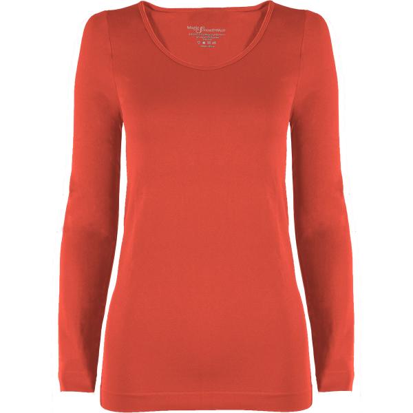 Wholesale 2820 - Magic SmoothWear 3/4 & Long Sleeve Coral - One Size Fits (S-XL) Long Sleeve