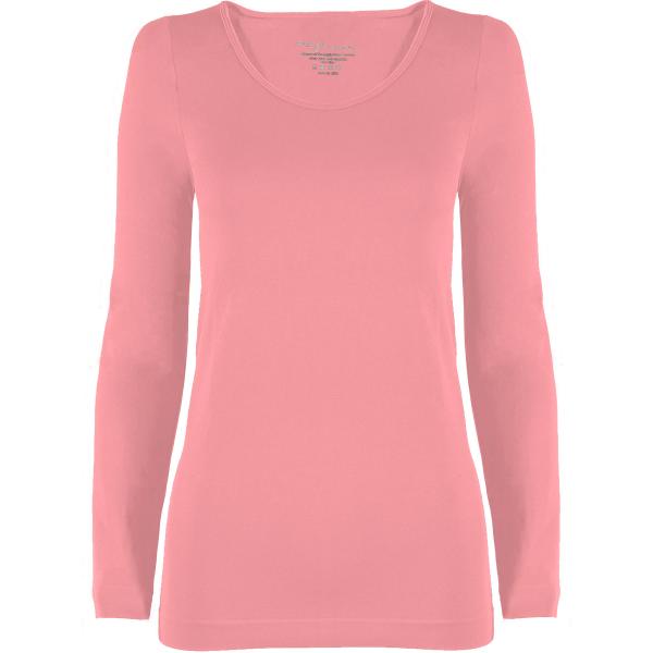 Wholesale 2820 - Magic SmoothWear 3/4 & Long Sleeve Light Pink - One Size Fits (S-XL) Long Sleeve