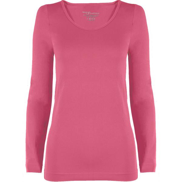 Wholesale 2820 - Magic SmoothWear 3/4 & Long Sleeve Pink - One Size Fits (S-XL) Long Sleeve