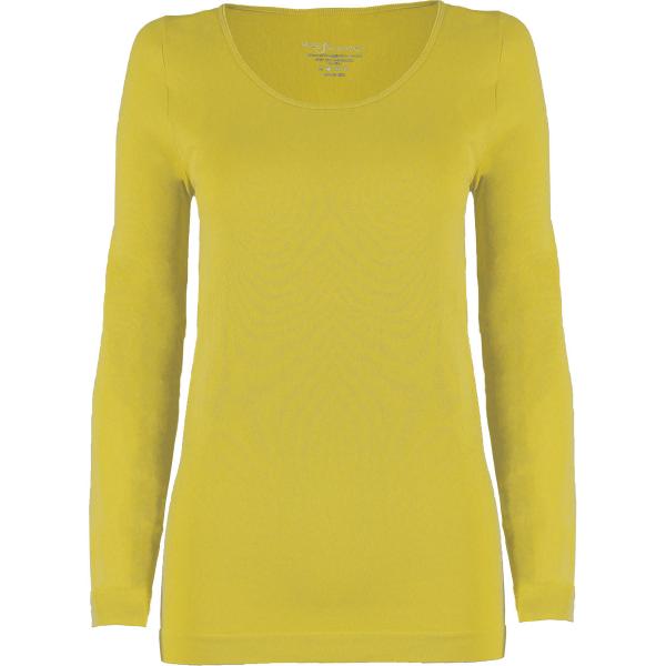 Wholesale 2820 - Magic SmoothWear 3/4 & Long Sleeve Vivid Yellow - One Size Fits (S-XL) Long Sleeve
