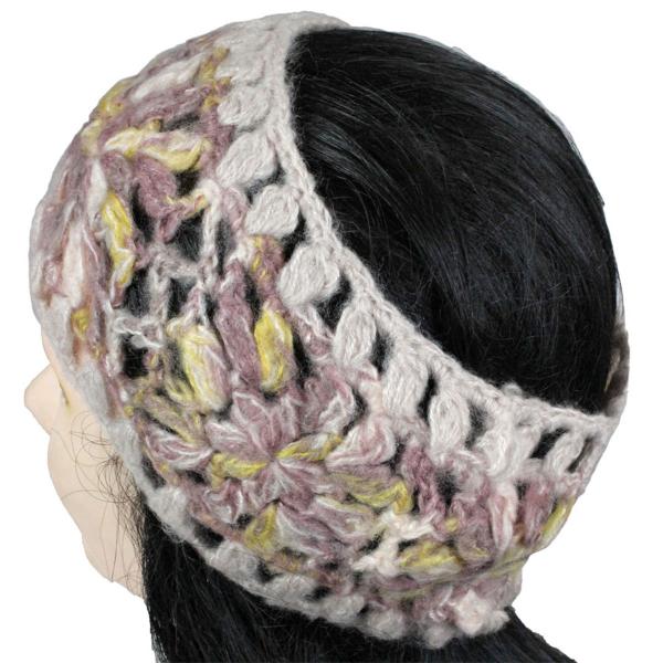 Wholesale 2832 - Knitted Head Wraps #1005 Yellow  - 