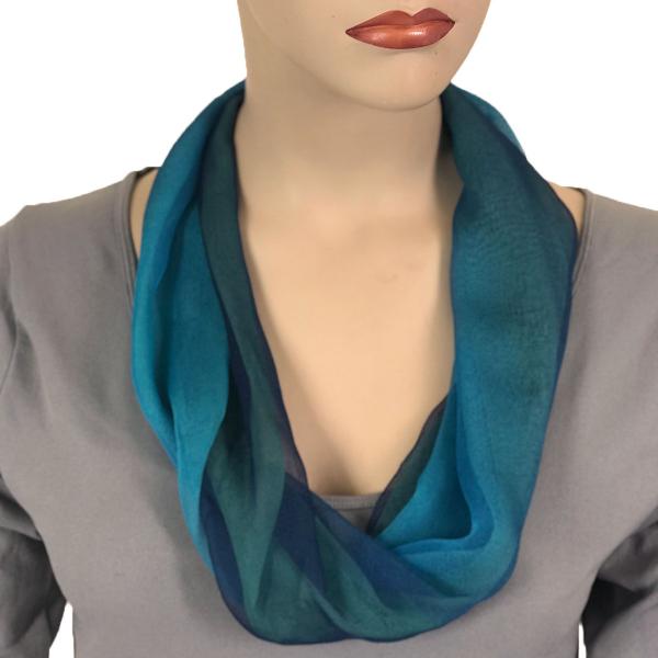 Wholesale 2901 - Magnetic Clasp Silky Dress Scarves 106NBS - Navy-Blue-Seafoam Tri-Color<br>
Magnetic Clasp Silky Dress Scarf - 