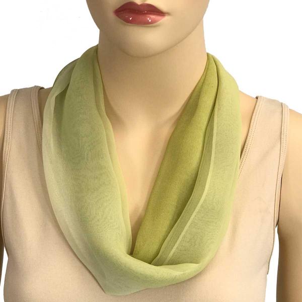 Wholesale 2901 - Magnetic Clasp Silky Dress Scarves 106ASC - Avocado-Sage-Cream Tri-Color<br>
Magnetic Clasp Silky Dress Scarf - 
