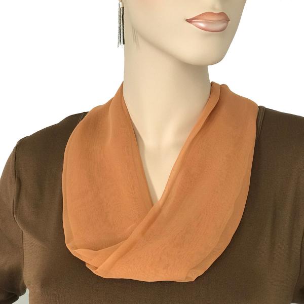 Wholesale 2901 - Magnetic Clasp Silky Dress Scarves SCO - Solid Copper<br>
Magnetic Clasp Silky Dress Scarf - 