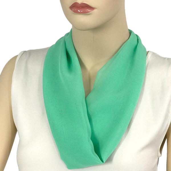Wholesale 2901 - Magnetic Clasp Silky Dress Scarves SMI - Solid Mint<br>
Magnetic Clasp Silky Dress Scarf - 