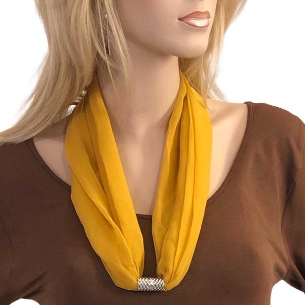 Wholesale 2901 - Magnetic Clasp Silky Dress Scarves SMU - Solid Mustard<br>
Magnetic Clasp Silky Dress Scarf - 