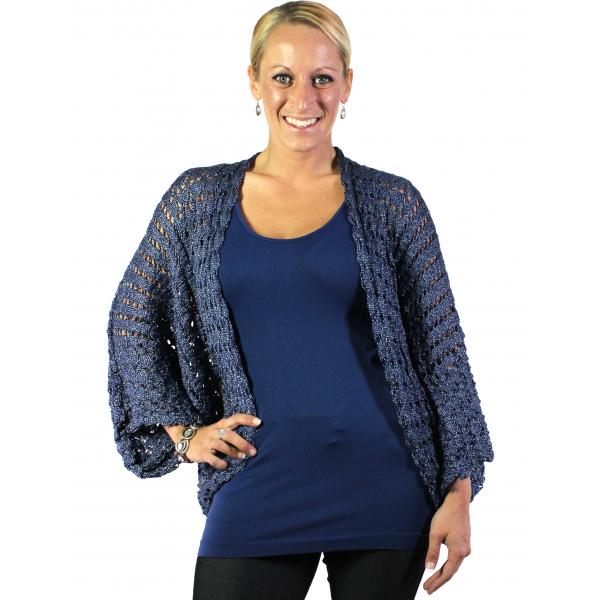 Wholesale Shrugs - Crochet 8891/PYX Crochet PYX - Blue - 